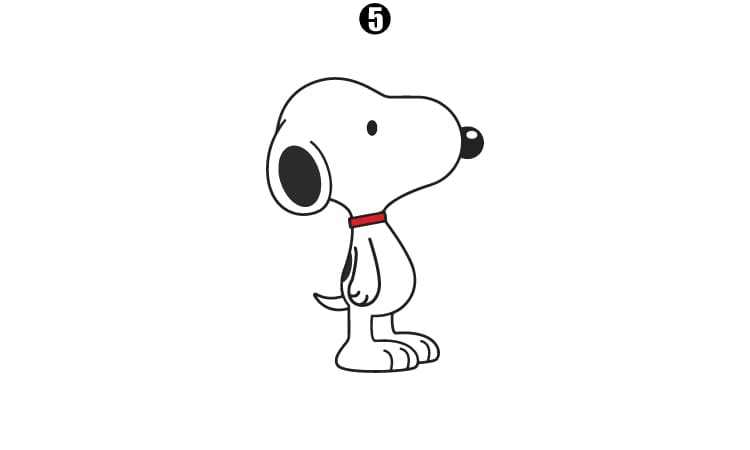 Step By Step Snoopy Very Easy Drawing For Kids